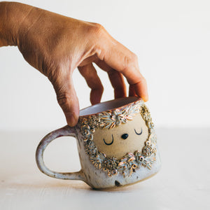 Dreamtime cup no.8 - river birch/blush pink