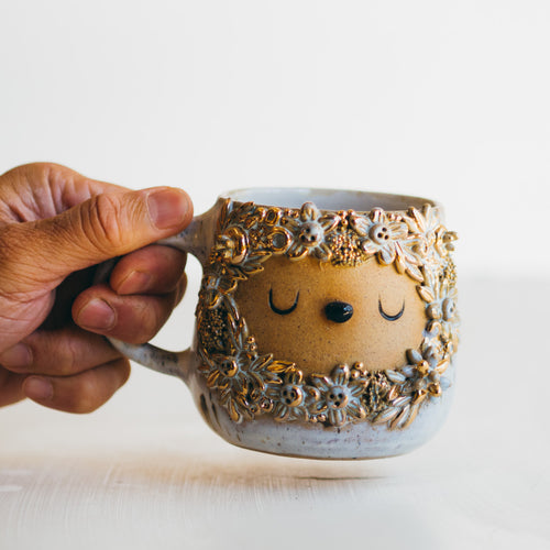 Dreamtime cup no.9 - river birch/misty blue