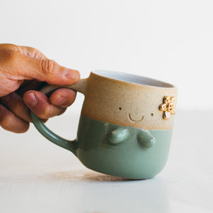 Free the nipples cup - Green/Gold