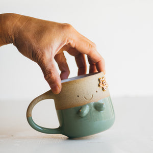 Free the nipples cup - Green/Gold