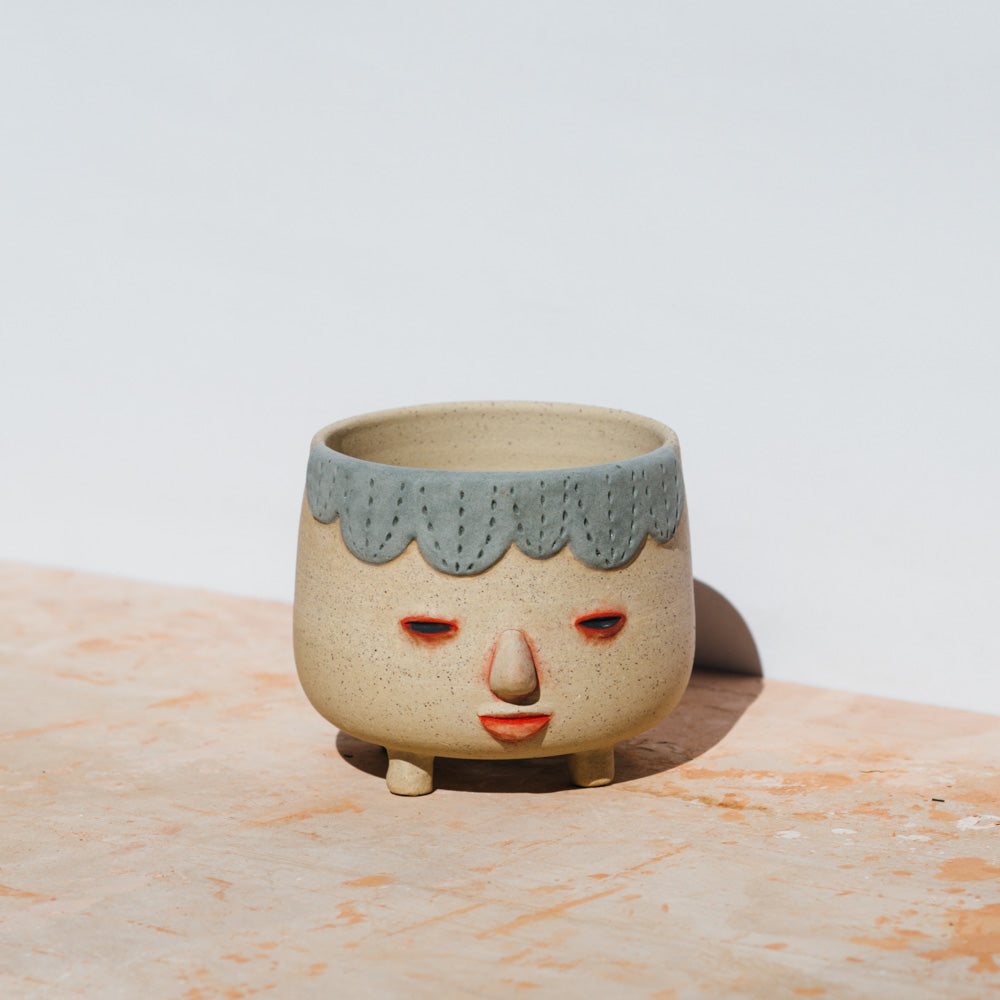 Face pot planter no.3