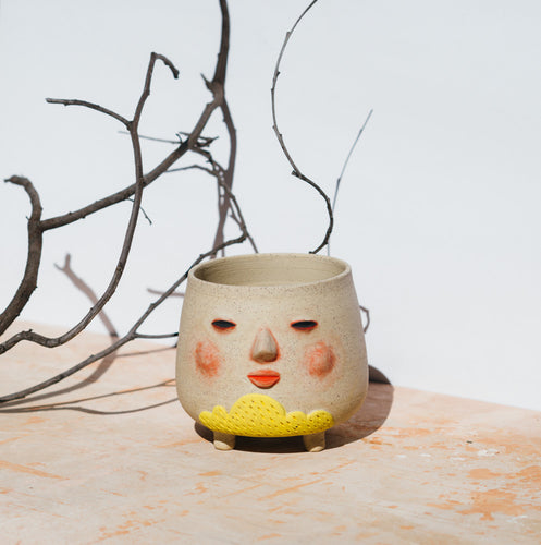 Face pot planter no.5