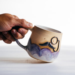 Mr Mo-nocle cup - Purple Rain