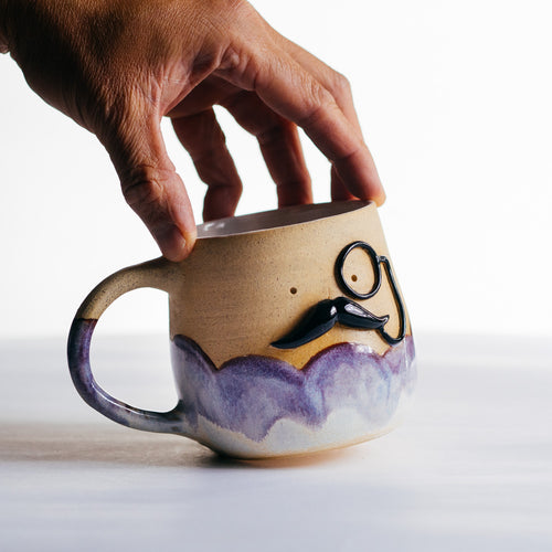 Mr Mo-nocle cup - Purple Rain