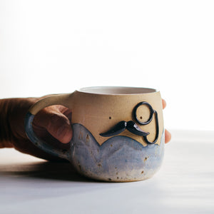 Mr Mo-nocle cup - sea mist