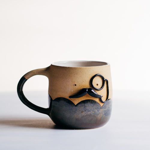 Mr Mo-nocle cup - Glittery Midnight