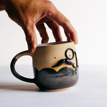 Load image into Gallery viewer, Mr Mo-nocle cup - Glittery Midnight