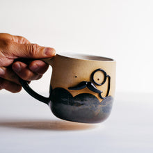Load image into Gallery viewer, Mr Mo-nocle cup - Glittery Midnight