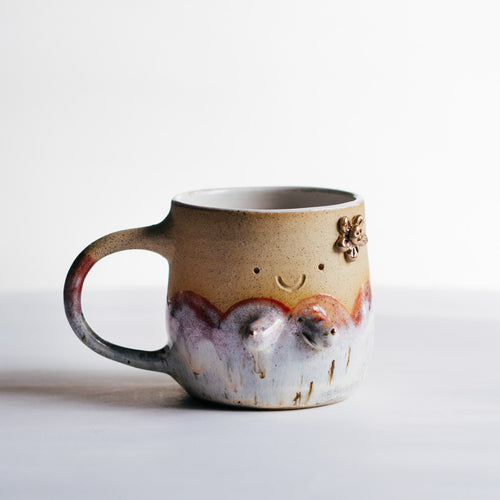 Free the nipples cup - Pink Red/Gold