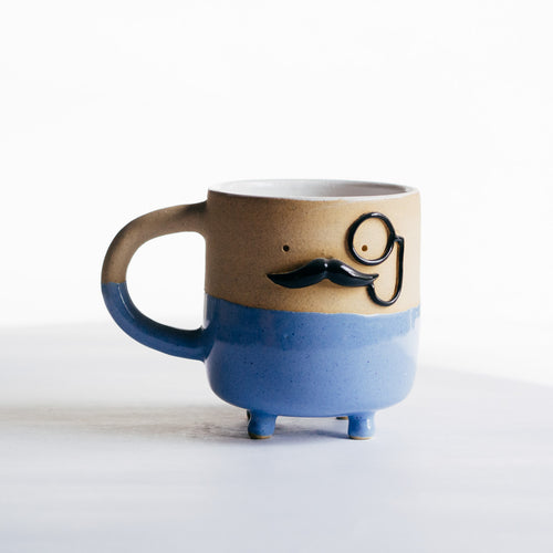 Mr Mo-nocle cup - blue no.1