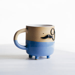 Mr Mo-nocle cup - blue no.1