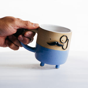 Mr Mo-nocle cup - blue no.1