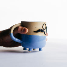 Load image into Gallery viewer, Mr Mo-nocle cup - blue no.1