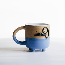 Load image into Gallery viewer, Mr Mo-nocle cup - blue no.2