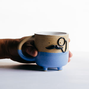 Mr Mo-nocle cup - blue no.2