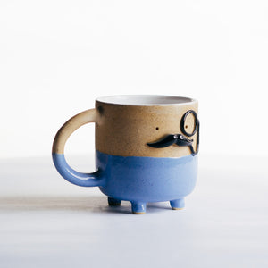 Mr Mo-nocle cup - blue no.2