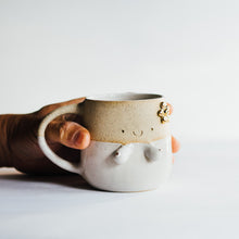 Load image into Gallery viewer, Free the nipples cup - White/Gold