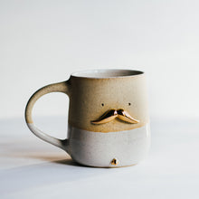 Load image into Gallery viewer, Mr Mo with gold peen - white / gold