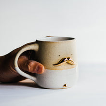 Load image into Gallery viewer, Mr Mo with gold peen - white / gold