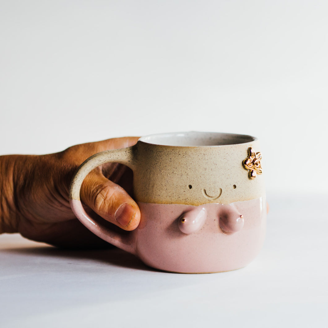 Free the nipples cup no.2 - pink/gold