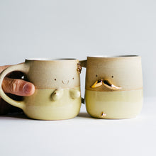 Load image into Gallery viewer, Mr Mo and Miss Sunshine - couple cups (yellow)