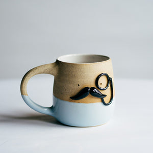 Mr Mo-nocle cup - Baby Blue no.2