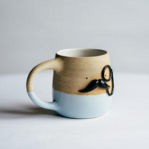 Mr Mo-nocle cup - Baby Blue no.2