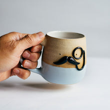 Load image into Gallery viewer, Mr Mo-nocle cup - Baby Blue no.2