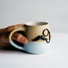 Load image into Gallery viewer, Mr Mo-nocle cup - Baby Blue no.1