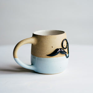 Mr Mo-nocle cup - Baby Blue no.1