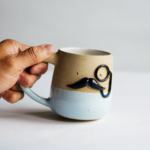 Mr Mo-nocle cup - Baby Blue no.1