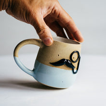 Load image into Gallery viewer, Mr Mo-nocle cup - Baby Blue no.1