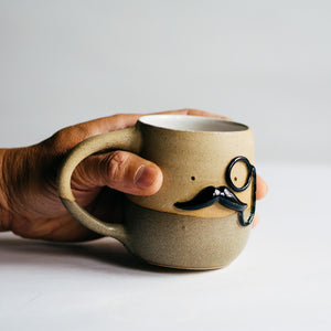 Mr Mo-nocle cup - Matte Latte no.1