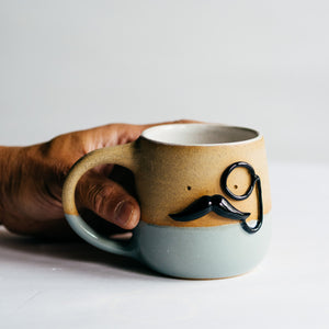 Mr Mo-nocle cup - Grey no.1