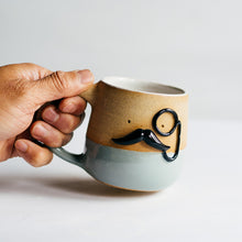 Load image into Gallery viewer, Mr Mo-nocle cup - Grey no.1