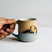 Load image into Gallery viewer, Mr Mo-nocle cup - Grey/Gold