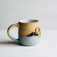 Load image into Gallery viewer, Mr Mo-nocle cup - Grey/Gold