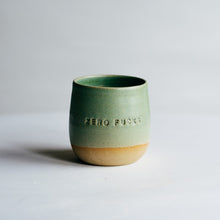 Load image into Gallery viewer, Zero Fucks tumbler - jade green