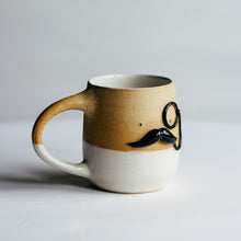 Load image into Gallery viewer, Mr Mo-nocle cup -  white