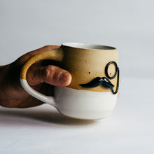 Load image into Gallery viewer, Mr Mo-nocle cup -  white