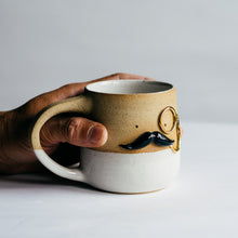 Load image into Gallery viewer, Mr Mo-nocle cup - White/Gold no.2