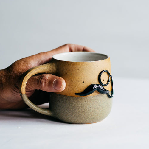 Mr Mo-nocle cup - Matte Latte no.2