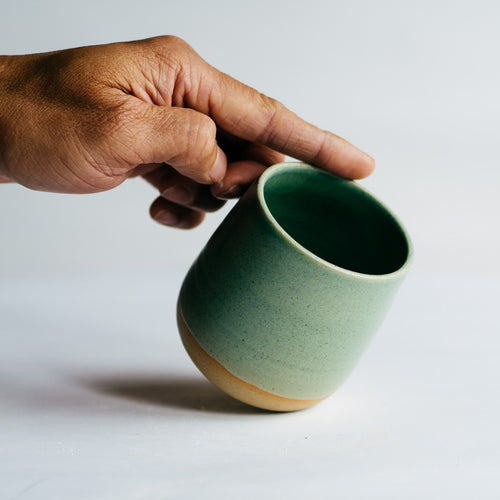 Tumbler cup - matte jade green