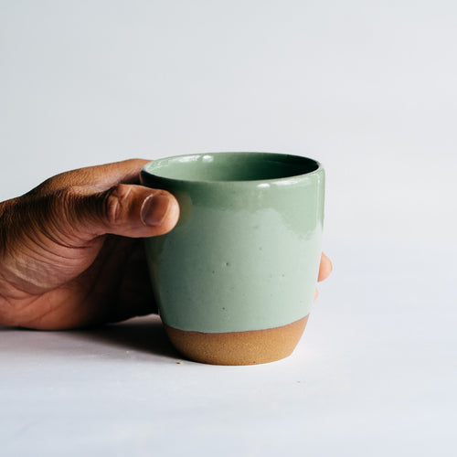 Beaker cup - glossy green