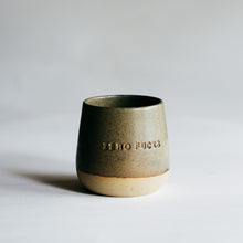 Load image into Gallery viewer, Zero Fucks tumbler - matte sage