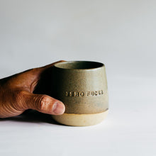 Load image into Gallery viewer, Zero Fucks tumbler - matte sage