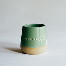 Load image into Gallery viewer, Zero Fucks tumbler - glossy green