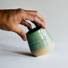 Load image into Gallery viewer, Zero Fucks tumbler - glossy green