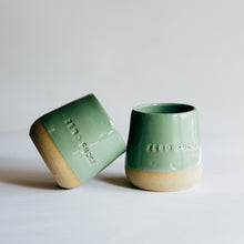 Load image into Gallery viewer, Zero Fucks tumbler - glossy green